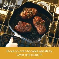 Home Collection 12 in. Cast Iron Grill Pan in French Vanilla with Pour Spout by Ayesha Curry 19 Home Collection 12 in. Cast Iron Grill Pan in French Vanilla with Pour Spout by Ayesha Curry -Cookware Sales Shop french vanilla ayesha curry grill pans 47435 44 1000