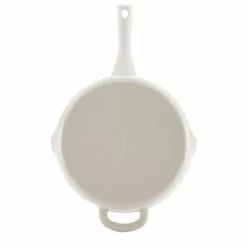 Home Collection 10 in. Cast Iron Skillet in French Vanilla with Pour Spout by Ayesha Curry -Cookware Sales Shop french vanilla ayesha curry skillets 47434 1d 1000