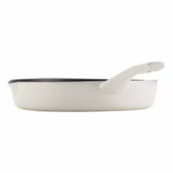 Home Collection 10 in. Cast Iron Skillet in French Vanilla with Pour Spout by Ayesha Curry -Cookware Sales Shop french vanilla ayesha curry skillets 47434 66 1000