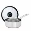 8 in. Dia. 2.5 qt. Black Cube Stainless Saucepan with Lid by Frieling -Cookware Sales Shop frieling sauce pans bcss320 64 1000