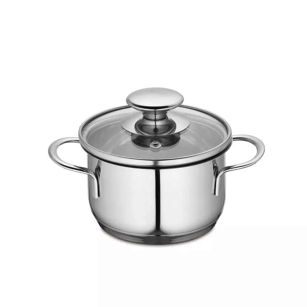 Kuchenprofi .7 qt. Stainless Steel Stock Pot with Glass Lid by Frieling 3 Kuchenprofi .7 qt. Stainless Steel Stock Pot with Glass Lid by Frieling