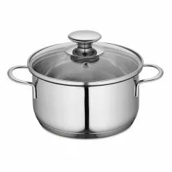 Kuchenprofi 1.6 qt. Stainless Steel Stock Pot with Glass Lid by Frieling