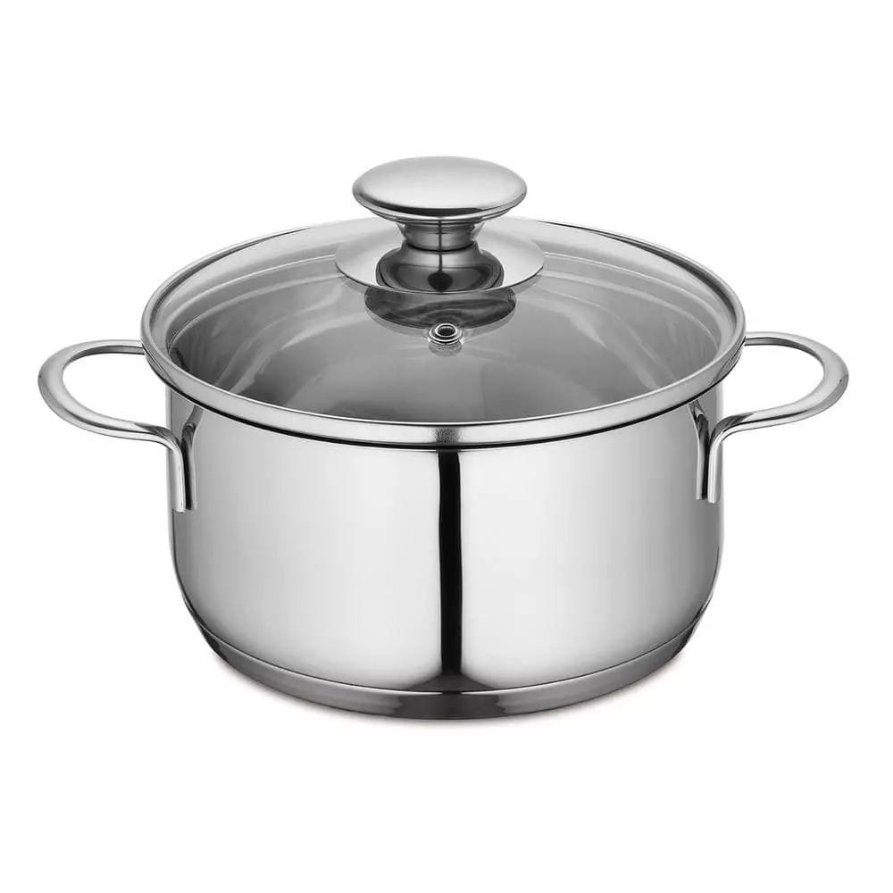 Kuchenprofi 1.6 qt. Stainless Steel Stock Pot with Glass Lid by Frieling 3 Kuchenprofi 1.6 qt. Stainless Steel Stock Pot with Glass Lid by Frieling