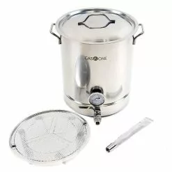 Brew Kettle Complete Kit 40 qt. Stainless Steel Stock Pot by GASONE