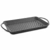 12.5 in. x 8.3 in. Black Pre-Seasoned Cast Iron Griddle by General Store