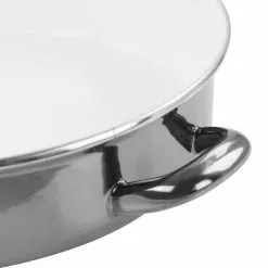 5 qt. Gray Enamel on Steel Braiser Pan with Lid by GIBSON HOME -Cookware Sales Shop gibson home braisers 985116482m 4f 1000