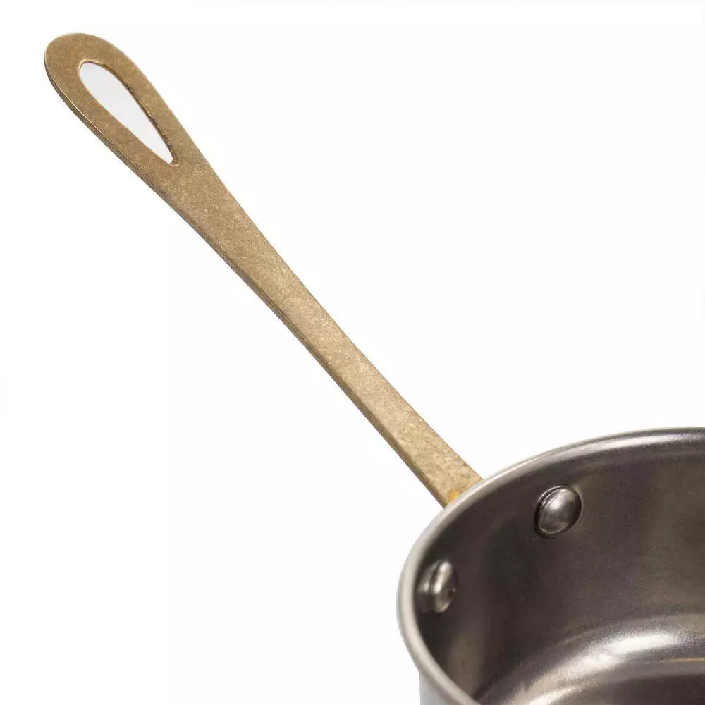 Normandie 3.9 in. x 0.23 qt. Stainless Steel Mini Saucepan in Silver and Gold by Gibson Home 5 Normandie 3.9 in. x 0.23 qt. Stainless Steel Mini Saucepan in Silver and Gold by Gibson Home - Image 3