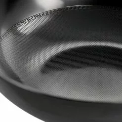 Debossed 13 in. Black Heavy Gauge Carbon Steel Wok by GIBSON HOME 11 Debossed 13 in. Black Heavy Gauge Carbon Steel Wok by GIBSON HOME -Cookware Sales Shop gibson home woks stir fry pans 985114014m 1f 1000