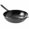 Debossed 13 in. Black Heavy Gauge Carbon Steel Wok by GIBSON HOME 1 Debossed 13 in. Black Heavy Gauge Carbon Steel Wok by GIBSON HOME -Cookware Sales Shop gibson home woks stir fry pans 985114014m 64 1000