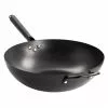 Hammered 13 in. Black Heavy Gauge Carbon Steel Wok by GIBSON HOME -Cookware Sales Shop gibson home woks stir fry pans 985114015m 64 1000