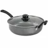 3 qt. Aluminum Highberry Grey Chicken Fryer Saute Pan with Lid by Gibson
