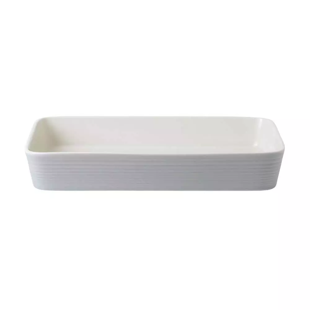 Gordon Ramsay Maze 2.5 qt. Light Grey Stoneware Rectangular Roasting Pan by Royal Doulton Exclusively for Gordon Ramsay 3 Gordon Ramsay Maze 2.5 qt. Light Grey Stoneware Rectangular Roasting Pan by Royal Doulton Exclusively for Gordon Ramsay