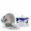 Blue Crab 18 qt. Porcelain-Coated Steel Stock Pot in Blue with Glass Lid by Golden Rabbit 1 Blue Crab 18 qt. Porcelain-Coated Steel Stock Pot in Blue with Glass Lid by Golden Rabbit -Cookware Sales Shop golden rabbit stock pots se75 64 1000