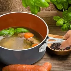 5 Qt. Aluminum Non-Stick Ti-Ceramic Stock Pot with Glass Lid by Gotham Steel 8 5 Qt. Aluminum Non-Stick Ti-Ceramic Stock Pot with Glass Lid by Gotham Steel -Cookware Sales Shop gotham steel stock pots 1049 4f 1000