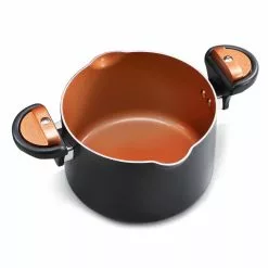 5 Qt. Non-Stick Ti-Ceramic Pasta Pot with Built-In Strainer and Twist N' Lock Handles by Gotham Steel 11 5 Qt. Non-Stick Ti-Ceramic Pasta Pot with Built-In Strainer and Twist N' Lock Handles by Gotham Steel -Cookware Sales Shop gotham steel stock pots 1565 1f 1000