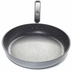 Stone Earth 8 in. Aluminum Ceramic Nonstick Frying Pan in Granite Gray by Ozeri -Cookware Sales Shop granite gray ozeri skillets zp3 20 76 1000