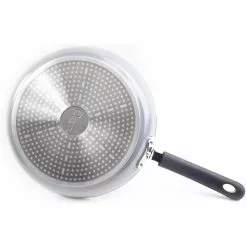 Stone Earth 8 in. Aluminum Ceramic Nonstick Frying Pan in Granite Gray by Ozeri -Cookware Sales Shop granite gray ozeri skillets zp3 20 c3 1000