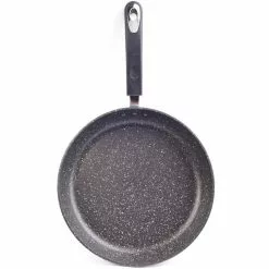 Stone Earth 8 in. Aluminum Ceramic Nonstick Frying Pan in Granite Gray by Ozeri -Cookware Sales Shop granite gray ozeri skillets zp3 20 fa 1000