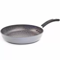 Stone Earth 12 in. Aluminum Ceramic Nonstick Frying Pan in Granite Gray by Ozeri