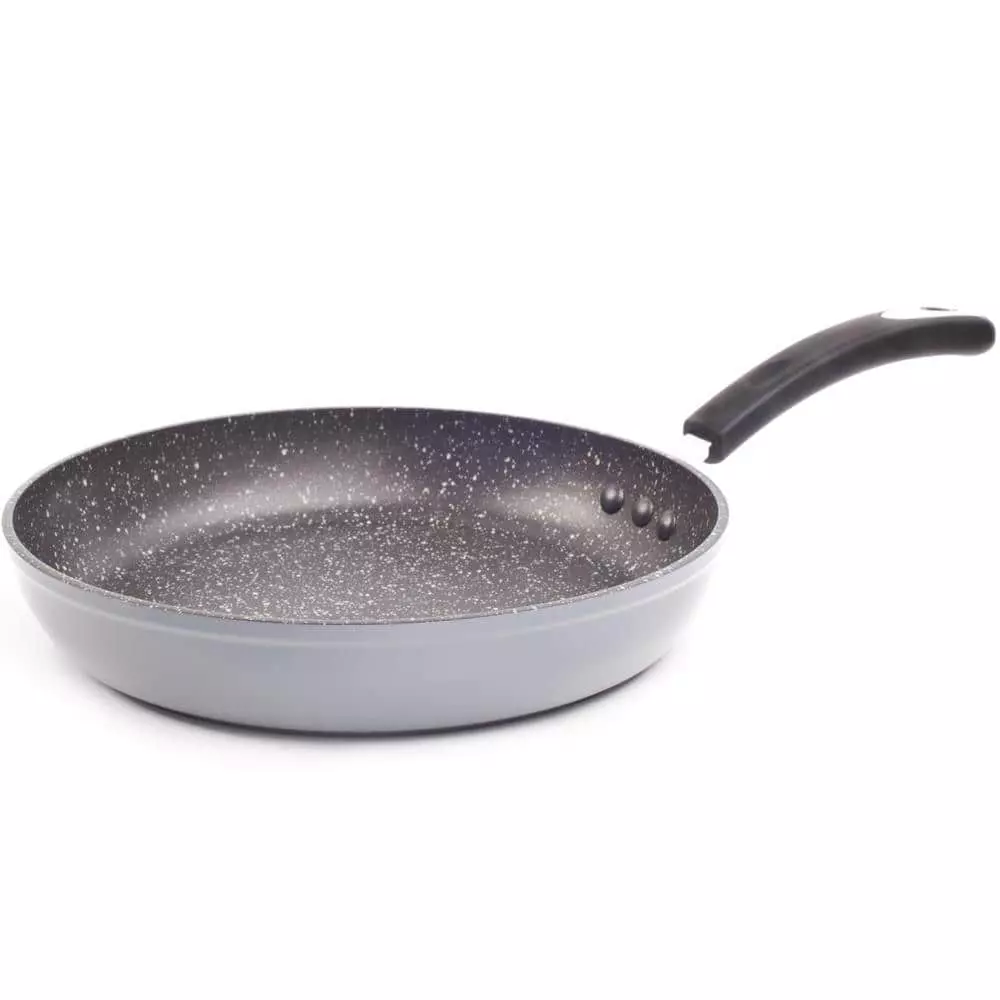 Stone Earth 12 in. Aluminum Ceramic Nonstick Frying Pan in Granite Gray by Ozeri 3 Stone Earth 12 in. Aluminum Ceramic Nonstick Frying Pan in Granite Gray by Ozeri