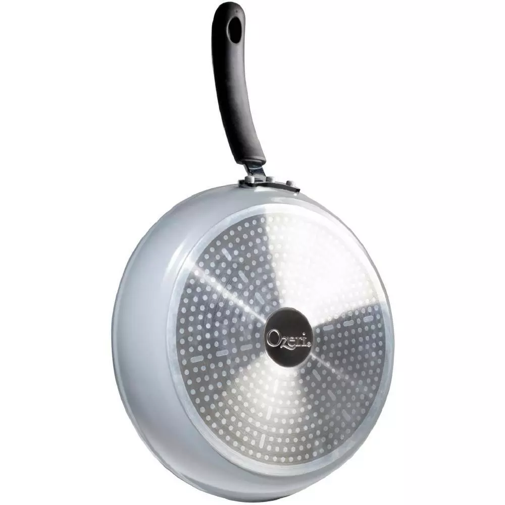 Stone Earth 12 in. Aluminum Ceramic Nonstick Frying Pan in Granite Gray by Ozeri 5 Stone Earth 12 in. Aluminum Ceramic Nonstick Frying Pan in Granite Gray by Ozeri - Image 3