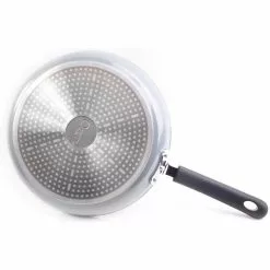 Stone Earth 12 in. Aluminum Ceramic Nonstick Frying Pan in Granite Gray by Ozeri 14 Stone Earth 12 in. Aluminum Ceramic Nonstick Frying Pan in Granite Gray by Ozeri -Cookware Sales Shop granite gray ozeri skillets zp3 30 c3 1000