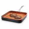 10.5 in. Aluminum Ti-Ceramic Non-Stick Square Grill Pan by Gotham Steel