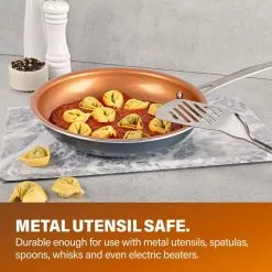 10-Piece Aluminum Ti-Ceramic Nonstick Round Cookware Set with Lids in Graphite by Gotham Steel -Cookware Sales Shop graphite gotham steel pot pan sets 1129 76 1000