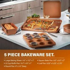 20-Piece Aluminum Ti-Ceramic Nonstick Cookware and Bakeware Set in Graphite by Gotham Steel -Cookware Sales Shop graphite gotham steel pot pan sets 1922 fa 1000