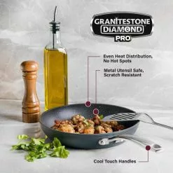 Professional 13-Piece Aluminum Hard Anodized Diamond and Mineral Coating Nonstick Premium Cookware Set by GRANITESTONE -Cookware Sales Shop graphite granitestone pot pan sets 2831 44 1000