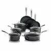 Professional 13-Piece Aluminum Hard Anodized Diamond and Mineral Coating Nonstick Premium Cookware Set by GRANITESTONE 1 Professional 13-Piece Aluminum Hard Anodized Diamond and Mineral Coating Nonstick Premium Cookware Set by GRANITESTONE -Cookware Sales Shop graphite granitestone pot pan sets 2831 64 1000