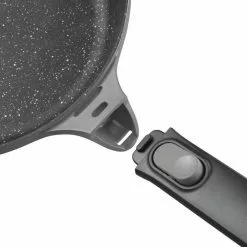 GEM Stay Cool 11 in. Cast Aluminum Nonstick Grill Pan in Gray by BergHOFF -Cookware Sales Shop gray berghoff grill pans 2307431 4f 1000