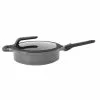 GEM Stay Cool 3.2 qt. Cast Aluminum Nonstick Saute Pan in Gray with Glass Lid by BergHOFF 1 GEM Stay Cool 3.2 qt. Cast Aluminum Nonstick Saute Pan in Gray with Glass Lid by BergHOFF -Cookware Sales Shop gray berghoff saute pans 2307421 64 1000