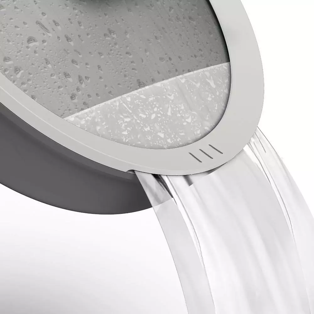 Leo 3.1 qt. Aluminum Nonstick Saute Pan in Grey with Glass Lid by BergHOFF 4 Leo 3.1 qt. Aluminum Nonstick Saute Pan in Grey with Glass Lid by BergHOFF - Image 2