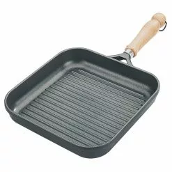 Tradition 10 in. Cast Aluminum Nonstick Grill Pan in Gray by Berndes