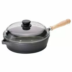 Tradition 2.5 qt. Cast Aluminum Nonstick Saute Pan in Gray with Glass Lid by Berndes