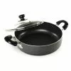 14 in. Aluminum Nonstick Frying Pan in Gray with Glass Lid by Better Chef 2 14 in. Aluminum Nonstick Frying Pan in Gray with Glass Lid by Better Chef -Cookware Sales Shop gray better chef skillets 98580246m 64 1000