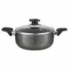 2 qt. Round Aluminum Dutch Oven in Gray with Lid by Brentwood