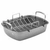 17 in. x 13 in. Nonstick Bakeware Roaster with U-Rack by Circulon -Cookware Sales Shop gray circulon roasting pans 56539 64 1000