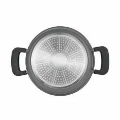 4.5 qt. Cast Aluminum Dutch Oven in Retro Gray with Lid by BERGNER 14 4.5 qt. Cast Aluminum Dutch Oven in Retro Gray with Lid by BERGNER -Cookware Sales Shop gray dutch ovens bgus14007gry 1f 1000