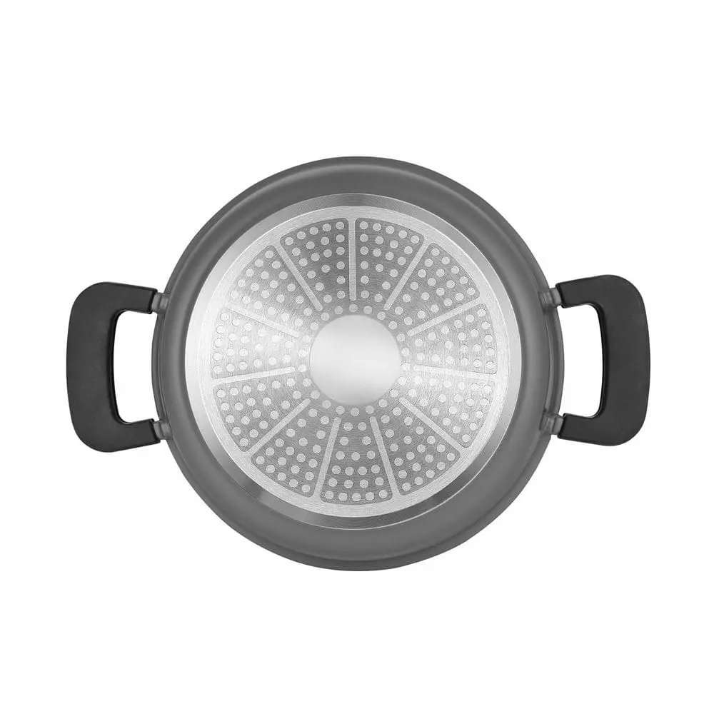 4.5 qt. Cast Aluminum Dutch Oven in Retro Gray with Lid by BERGNER 7 4.5 qt. Cast Aluminum Dutch Oven in Retro Gray with Lid by BERGNER - Image 5