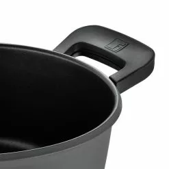 4.5 qt. Cast Aluminum Dutch Oven in Retro Gray with Lid by BERGNER 16 4.5 qt. Cast Aluminum Dutch Oven in Retro Gray with Lid by BERGNER -Cookware Sales Shop gray dutch ovens bgus14007gry fa 1000