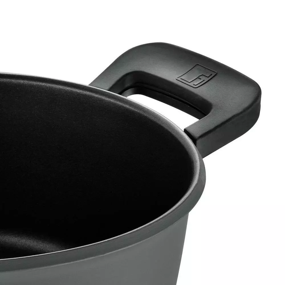 4.5 qt. Cast Aluminum Dutch Oven in Retro Gray with Lid by BERGNER 9 4.5 qt. Cast Aluminum Dutch Oven in Retro Gray with Lid by BERGNER - Image 7