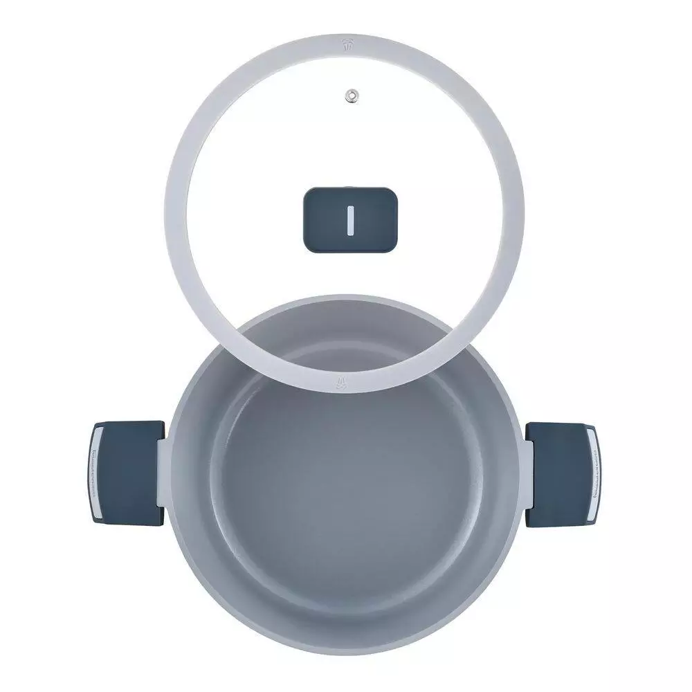 Gastro Ceramic Cast Aluminum 4.8 qt. Dutch Oven with Tempered Glass Lid by MasterPRO 4 Gastro Ceramic Cast Aluminum 4.8 qt. Dutch Oven with Tempered Glass Lid by MasterPRO - Image 2