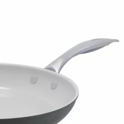 Classic Pro 12 in. Hard-Anodized Aluminum Ceramic Nonstick Frying Pan in Gray by GreenLife -Cookware Sales Shop gray greenlife skillets cc000802 001 1f 1000