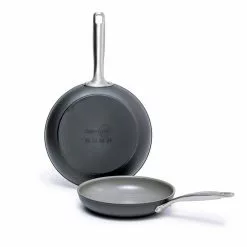 Chatham 2-Piece Hard-Anodized Aluminum Ceramic Nonstick Frying Pan Set in Gray by GreenPan