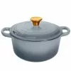 3 qt. Round Cast Iron Enameled Gray Dutch Oven with Lid by LEXI HOME 1 3 qt. Round Cast Iron Enameled Gray Dutch Oven with Lid by LEXI HOME -Cookware Sales Shop gray lexi home dutch ovens lb5677 64 1000