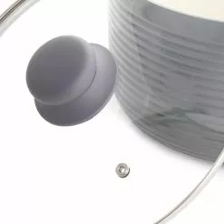 Ridge Valley 6 qt. Grey Aluminum Nonstick Dutch Oven by Oster -Cookware Sales Shop gray oster dutch ovens 985115184m 4f 1000