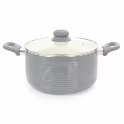 Ridge Valley 6 qt. Grey Aluminum Nonstick Dutch Oven by Oster