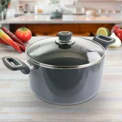 6 qt. Aluminum Dutch Oven in Black by Oster 11 6 qt. Aluminum Dutch Oven in Black by Oster -Cookware Sales Shop gray oster dutch ovens 985116649m 31 1000